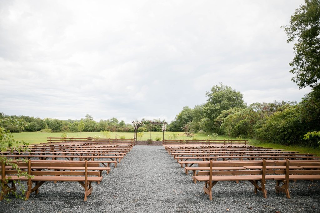 outdoor ceremony space in August at Lilydale in Chippewa Falls, WI
