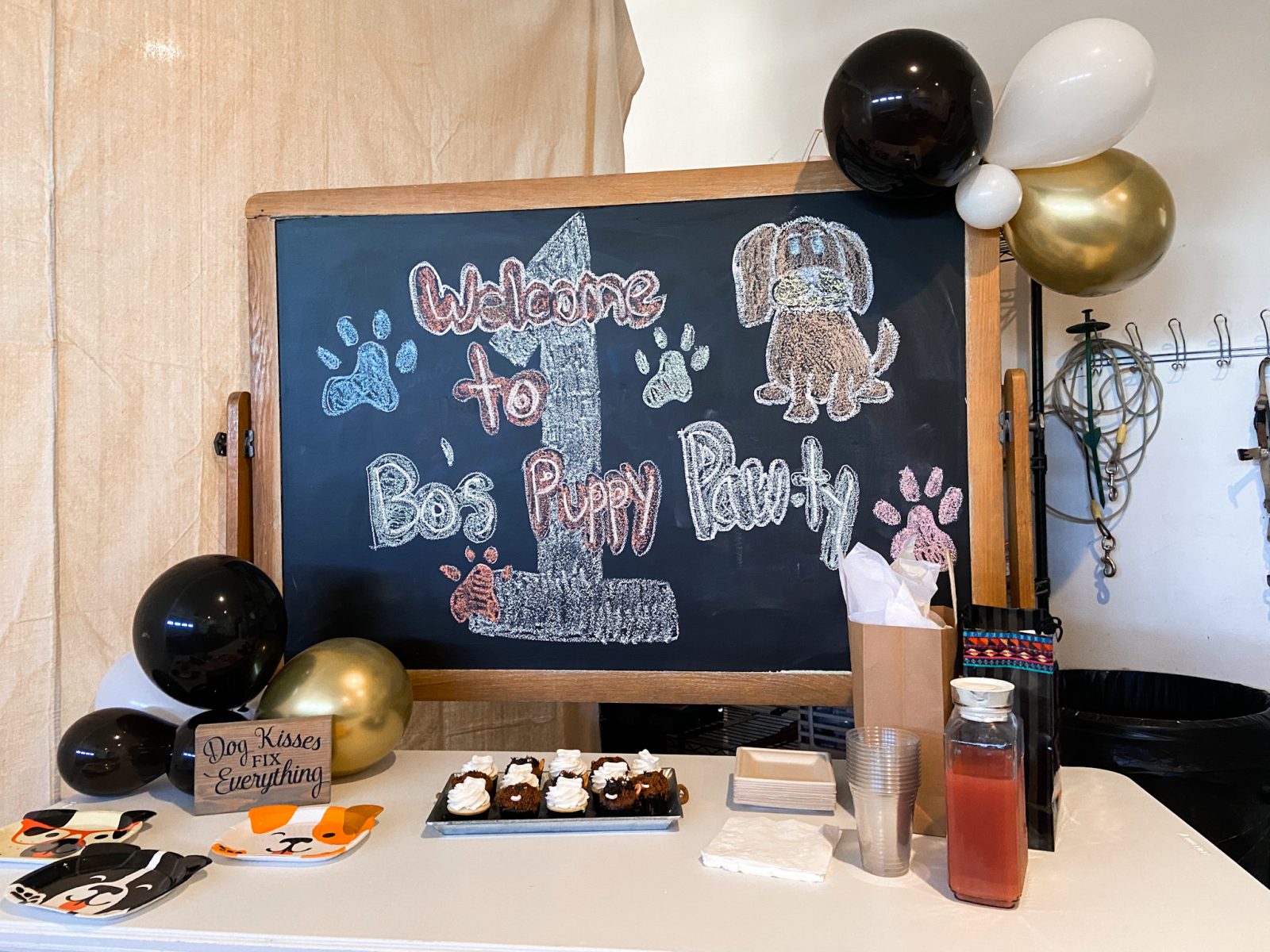 dog puppy themed birthday party one year old