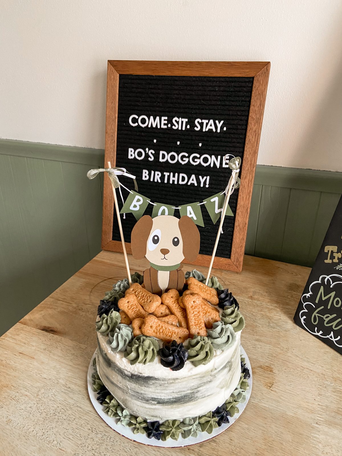 dog puppy themed birthday party one year old smash cake