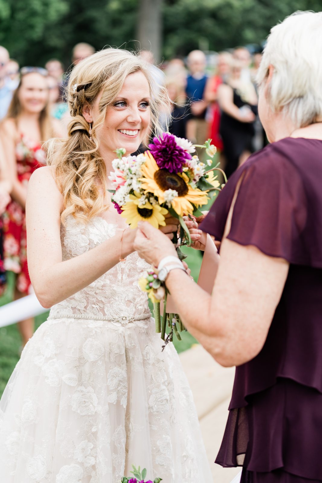 Bride Bouquet Building Ceremony