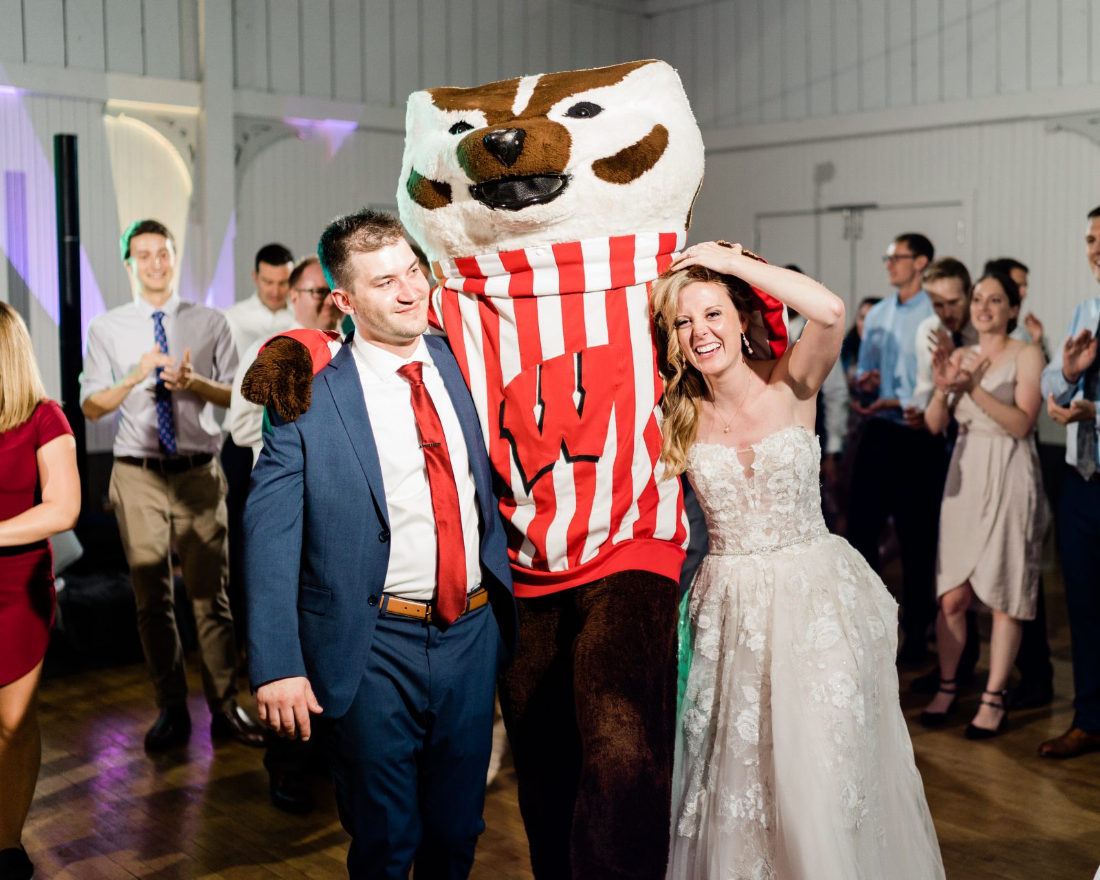 Bucky the Badger Mascot Wedding
