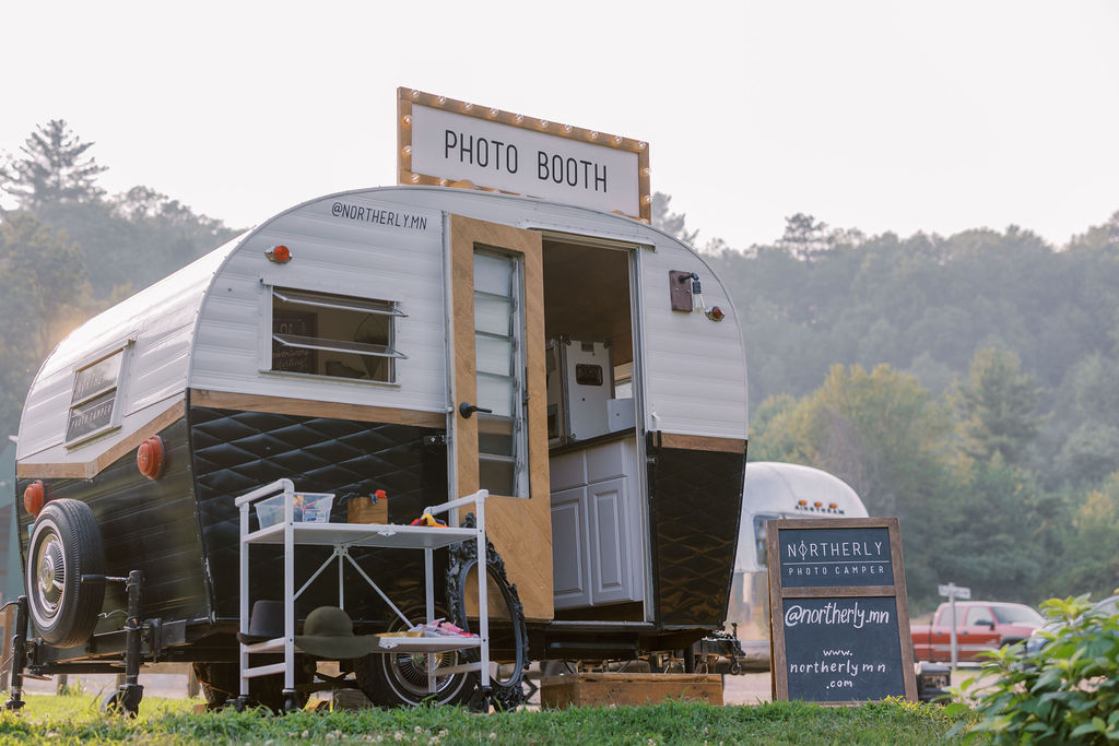 Northerly camper boho wedding photobooth