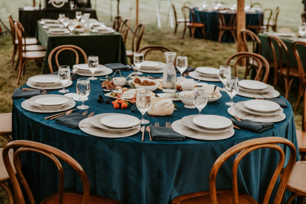 grazing table wedding backyard tented private residence